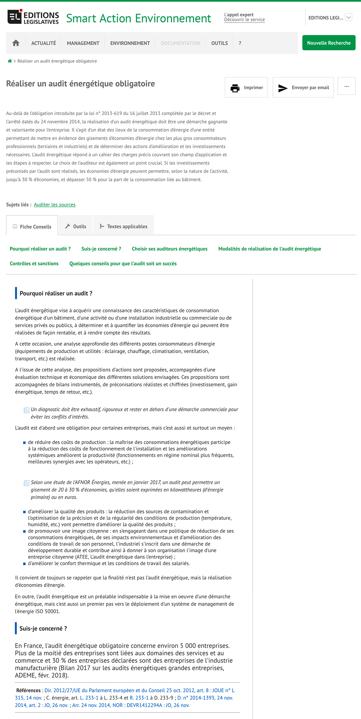 Réaliser un audit