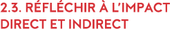 2 3  R fl chir   l impact direct et indirect 