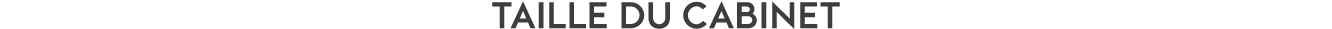 Taille du cabinet
