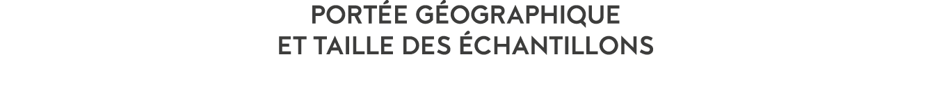 PORT E G OGRAPHIQUE ET TAILLE DES  CHANTILLONS