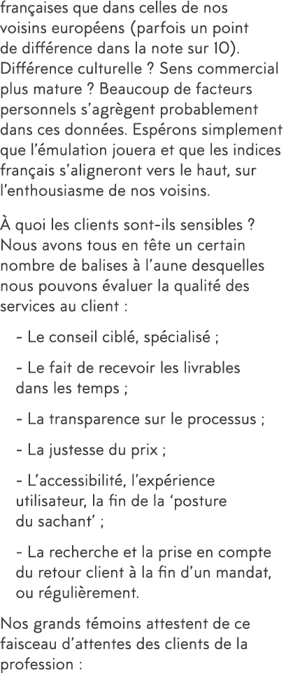 fran aises que dans celles de nos voisins europ ens (parfois un point de diff rence dans la note sur 10)  Diff rence    