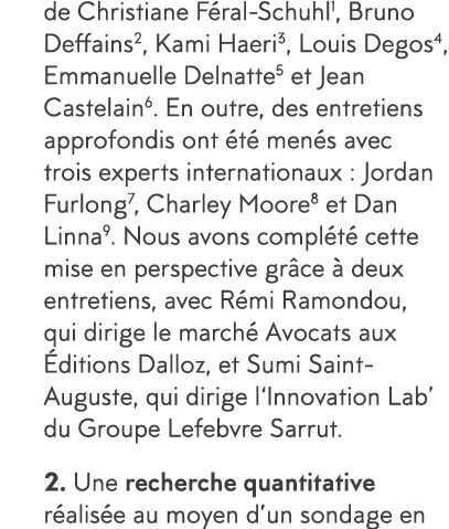 de Christiane F ral-Schuhl1, Bruno Deffains2, Kami Haeri3, Louis Degos4, Emmanuelle Delnatte5 et Jean Castelain6  En    