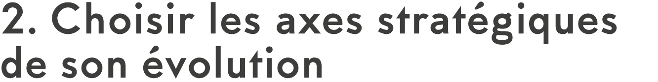 2  Choisir les axes strat giques de son  volution 
