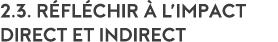 2 3  R fl chir   l impact direct et indirect 