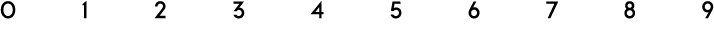 0 1 2 3 4 5 6 7 8 9